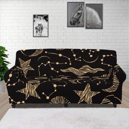 Chair Covers OEM Custom Easy Fitted Sofa Protector Couch Cover Star And Moon Pattern Fabric Set Universal Size Elastic Stretchable