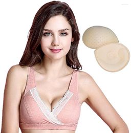 Yoga Outfit 3 Pairs Teardrop Bra Pad Inserts Cups Replacement Push Up Pads -- Sewn & Breathable