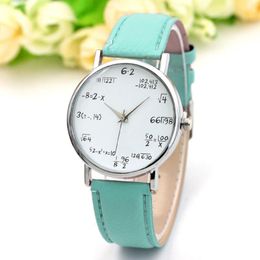 Wristwatches Mathematical Equation Watch Without Scale Belt Ladies Watches Relogio Feminino Digital Dress Men Women Femme 2023Wristwatches W