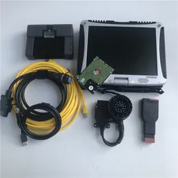 Diagnostic Tool for BMW ICOM A2 B C with Laptop Panasonic CF-19 Installed V2024 HDD Soft-ware ICOM Scanner Ready to Use