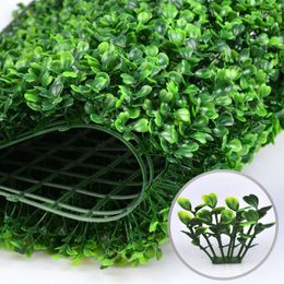Decorative Flowers Artificial Plant Milan Grass Background Wall Accessories Green Home Shopping Mall Wedding Decoration Pography Props