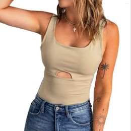 Women's Tanks Summer Crop Top Women Corset Sexy Hollow Out Tank Party Holiday Chic Sleeveless Cropped Tops Vest