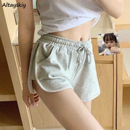 Pantaloncini da donna Pantaloncini da donna Solid Loose Basic Allmatch Simple Soft Casual Streetwear Hot Girls Chic Ulzzang Summer Cool Accogliente Donna New BF InsL230301