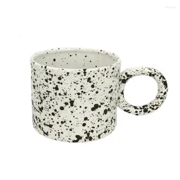 Mugs Ins Novel Big Round Handgrip Ceramic Mug Coffee Cup Milk Tea Drinkware The Birthday Gift