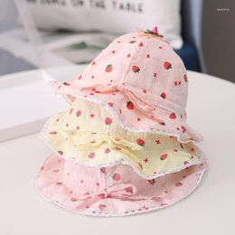 Hats Summer Baby Sun Hat Boys Cap Children Panama Unisex Beach Girls Bucket Cartoon Infant Caps 111