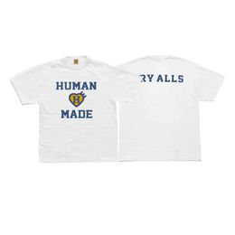 Men's T-Shirts B Quality Human Made Fashion Shirts Men 1 1 Human Made Casual Women T Shirt Collar Tag Label Tops Short Sleeve Men Cloing G230301