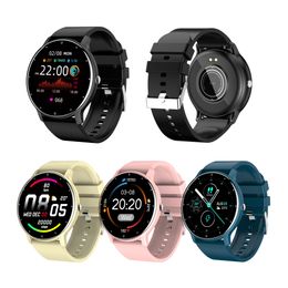 ZL02 Smartwatch di lusso Full Touch Screen Smart Watch per donna Uomo Donna Impermeabile Sport Fitness Orologi Bracciale Bluetooth per iOS Telefono Android in confezione al dettaglio