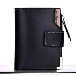 Wallets MOLAVE Wallet Men Fashion Solid Colour Hasp&Zipper Multi Card Position Bag High Quality Leather 2023DEC27