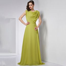 Party Dresses 2023 Simple Chiffon Evening Dress Sleeveless ALine Floor Length Women Event Elegant Bridal Mom Banquet Custom Gowns 230301