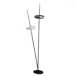 Floor Lamps Black/Whte Simple Lamp Designer Nordic Creative Metal Standing Lights Home El Art Decor Lighting Arrival