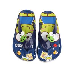 Slipper Children Fashion Cartoon Frog Flip Flops Boy Girl Slippers Pinch Sandals Summer Kids Outdoor Comfy Casual Beach Shoes Size 24-35 T230302