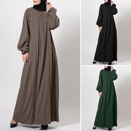 Casual Dresses Women Abaya Islamic Loose Caftan Gown Clothing Fashion Muslim Dress Long Kaftan Maxi Abayas For Robe