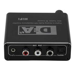 Digital Fibre Optic to Analogue Converter Coaxial 5.1 Channel Audio Decoder Splitter 3.5 Earphone Band Adjustment