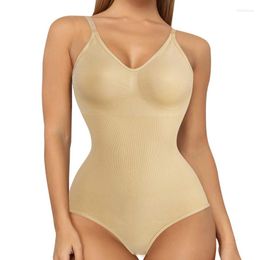 Women's Shapers Women V Neck Slimming Bodysuits Shapewear Tops Tummy Control Body Shaper Spaghetti Strap Camisole Leotards Hip Lifter Corset