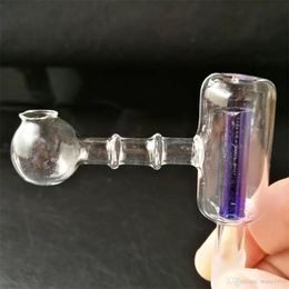 Caveohs dritta a doppio filtro pentola all'ingrosso bongs olio bruciatore tubo d'acqua in vetro piattano olio