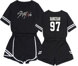 Women s Two Piece Pants Set Women Straykids Pity Twinset Motion Suit Suit dress Leisure Time Self cultivation Short Skirt Stray Kids 230302