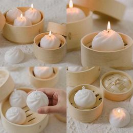 Candle Xiao Long Bao Handmade Lovely DIY Candles Aromatherapy Scented Wedding Home Decoration INS Shooting Props Lightings