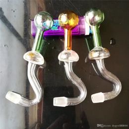 2023 Classic Mushroom Bend Free Glass Pipe Smoking Pipe Fittings