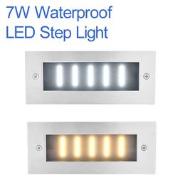 LED Stainless Steel Mini Brick Light Outdoor Garden Recessed Step Wall Lights Villa Other Indoor Use Suitable Street Flower Bed Courtyard Residence crestech