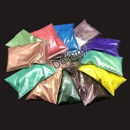 Nail Glitter 100g Natural Mica Pigment Mineral Handmade Soap Pearlescent Powder Pigment Mica Nail Glitter Art Pearl Powder Epoxy resin 230302