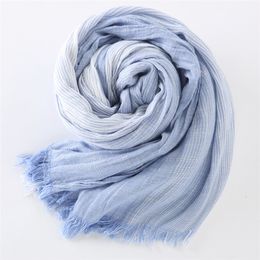 Scarves Japanese Cotton Scarves Unisex Cashmere big size striped tassel scarves Navy Blue and black winter scarf men scarf 230302