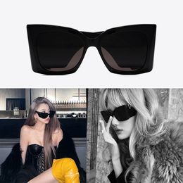 Luxury Quality Oversized Frame Sunglasses for women Chunky plate Limited edition M119 Classic Noble black gold logo designer sunglasses Leather case