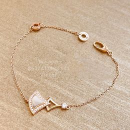 BUIGARI Fan shaped skirt anklet bracelet designer for woman Bracelet official reproductions fashion classic style Never fade exquisite gift 039