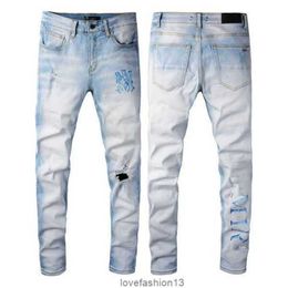 dress pants, European and American Men's Designer Hip-hop Jeans High Street Fashion Brand Cycling Motorcycle