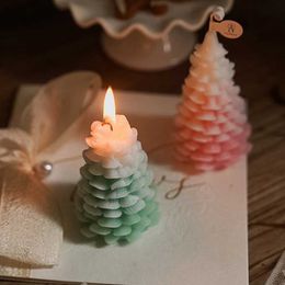Christmas Tree DIY Handmade Scented Candle Aromatherapy Gypsum Resin Pinecone Crafts Making Home Xmas Decoration new
