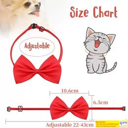 Pet Dogs Bow Ties Collar Adjustable Cat Bows Ties Neck Small Medium Pets Grooming Accessories