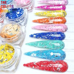 Nail Glitter TCT-397 Foil Mix Chunky Glitter Nails Estilo confeti Glitter Nail Art Decoration Body Art DIY Tumbler Accessories Party Supplier 230302