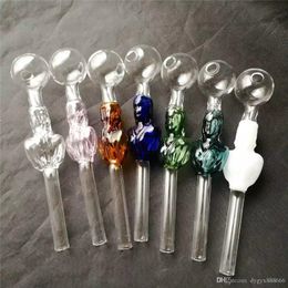 Wholesale Colour beauty smoke pot , Glass bongs, glass water pipe, smoking, oil rig ash catcher, Oil Burner