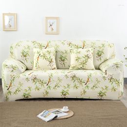 Chair Covers Universal Stretch Sofa Cover Spandex Polyester Couch Slipcover Sectional Armchair Furniture Floral Birds Leaves SC033