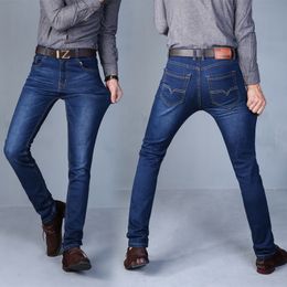 Men's Jeans Black Jeans Mens Denim Trousers Fashion Streetwear Male Straight Elasticity Jeans Men Clothing Classic Style Trend Casual Pants 230302
