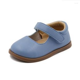 Flat Shoes Girls Kids Summer Spring Leather 2023 Arrival Princess Children's Soft Sole Comfortable Healthy British Shoe