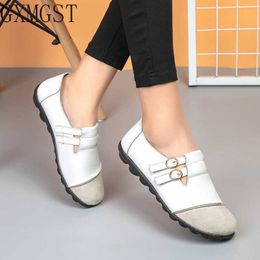 Dress Shoes Women Shoes Genuine Leather Shoes Casual Flats Loafers Women Spring Autumn Ballet Flats Patchwork Designed Zapatos De Mujer L230302