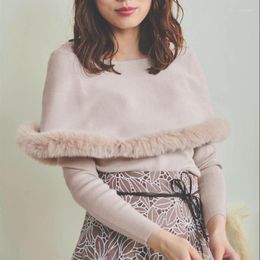 Women's Sweaters Japanese Style Women Cozy Furry Binding Shawl Pullovers Autumn Winter Ladies Fashion Wool Long Sleeve Slim Knitted Tops