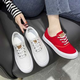 Dress Shoes 2022 spring Loafers canvas Shoe Sneakers For Women Shoes Breathable Women's Casual Shoes Lace up Solid color Woman Shoes 35-40 L230302
