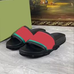 Designer Slides Uomo Donna Pantofole Fiori Stampa Scarpe con plateau in pelle Sandalo in gomma Sandali con fiori estivi di marca con scatola originale