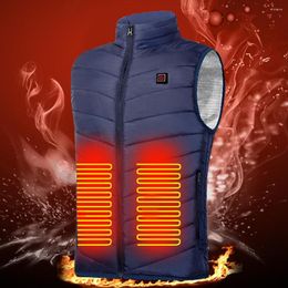 Carpets Electric Heated Vest 9 Heat Areas Winter Heating Jackets Men Women USB Sportswear Plus Sized 6XL For Outdoor Hiking Camping