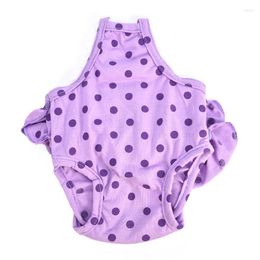 Dog Apparel Pet Panties Strap Sanitary Adjustable Dot Print Underwear Diapers Physiological Pants Puppy Shorts Drop