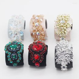 Bangle Baroque Personality Crystal Rhinestone Woven Ladies Prom Bracelet Flannel Fashion Geometric Street Clap 822