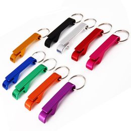 Beer Bottle Opener Keychain 4 in 1 Pocket Aluminium can Personalised Logo 11 Colours Wedding Favour Gifts