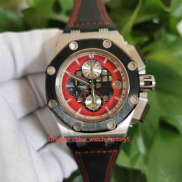 Excellent High Quality Watches 42mm Offshore 226078 26078IO OO D001VS 01 Stainless Steel Leather Bands VK Quartz Chronograph Worki338o