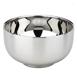 Bowls 2pcs/pack 304 Stainless Steel Double-layer Thick Heat Insulation And Anti-scalding Bowl Baby Kids Rice Spoon