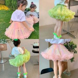 Skirts Girls Tutu Skirts Tulle Summer New Kawaii Kids Baby Princess Short Skirt Children's Birthday Party Costumes Toddler Girl Clothes T230301