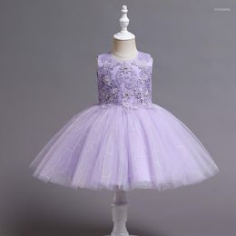 Girl Dresses 6M-4Years Purple Toddler Girls1st Birthdays Party Gowns Tulle Tutu Baby Baptism Appliques Christening Dress Costume