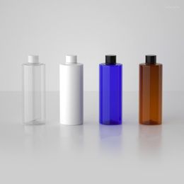 Storage Bottles Plastic PET Screw Lid Lotion Bottle 500ml Clear Cosmetic Container Big Capcity Travel Fill Vials Liquid Shampoo