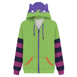 Men's Hoodies Sweatshirts Anime SK8 the Miya Cosplay 3D Print Hood Hoodie Sweatshirt Jacket Coat Pullover 230301