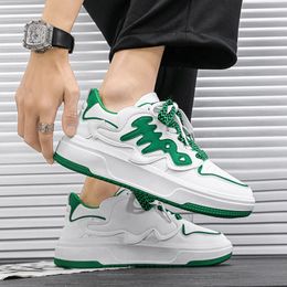 2023 Homens Mulheres Running Shoes Branco Branco Branco Verde Aumento Confortável Mens treinadores ao ar livre tênis Tamanho 39-44 Color52